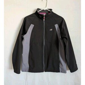 North Face Black/Gray/ Pink Women’s Softshell Fleece Jacket Full Zip Fleece Sz M